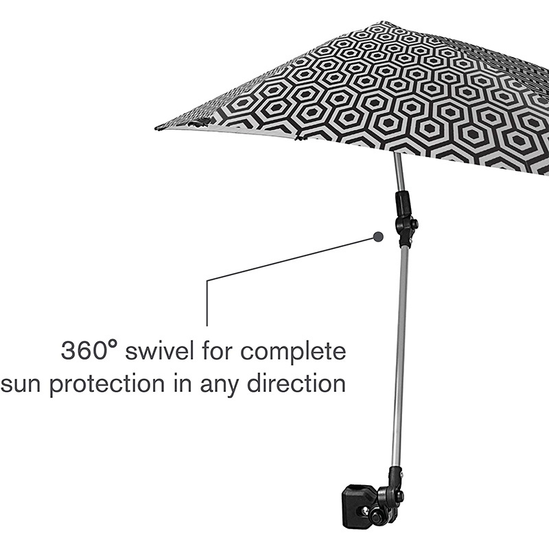 Camping Shelters Travel Beach Outddoot Adjustable Paraguas Umbrella with Universal Clamp