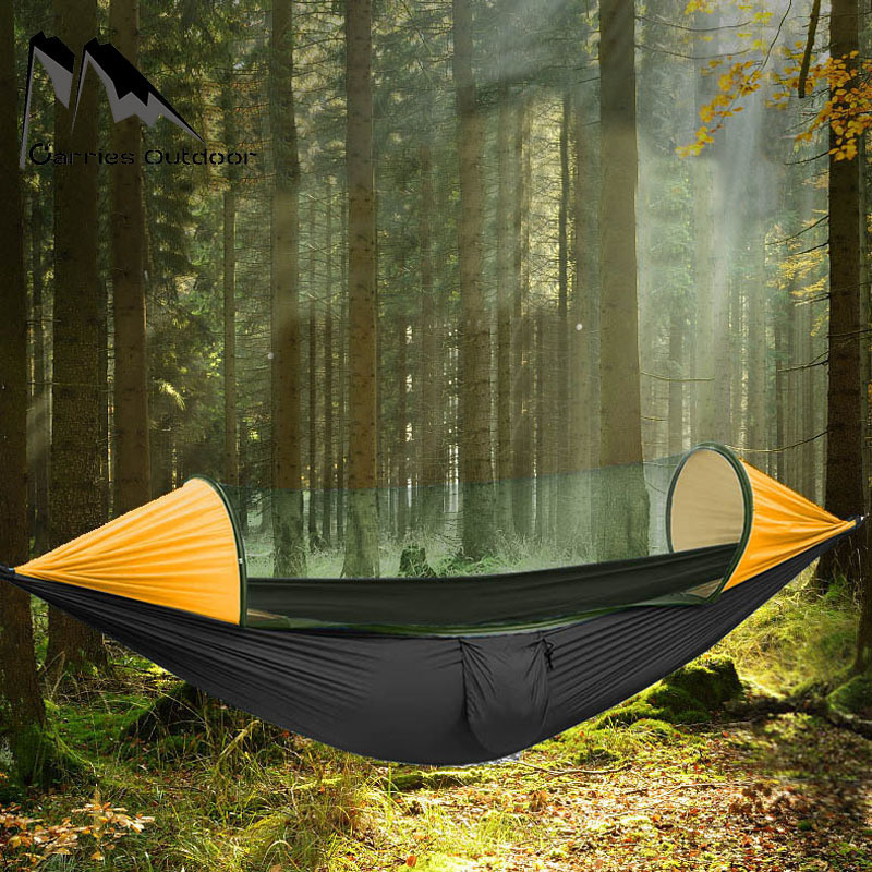 Lightweight Portable Camping Tent Awning Rain Fly Tarp Waterproof 2 Person Hammock With Mosquito Net