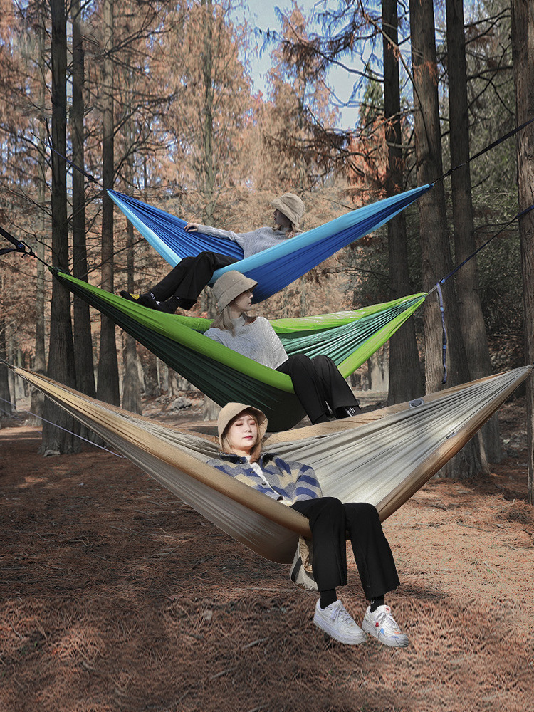 Wholesale 2 Person Inflatable Hammock Outdoor Swing Adult & Children Camping Anti-mosquito Hammock