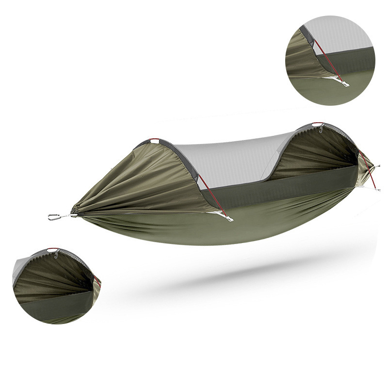 Folding Swing Portable Outdoor Camping Hiking Travel Hammock Bed With Mosquito Net