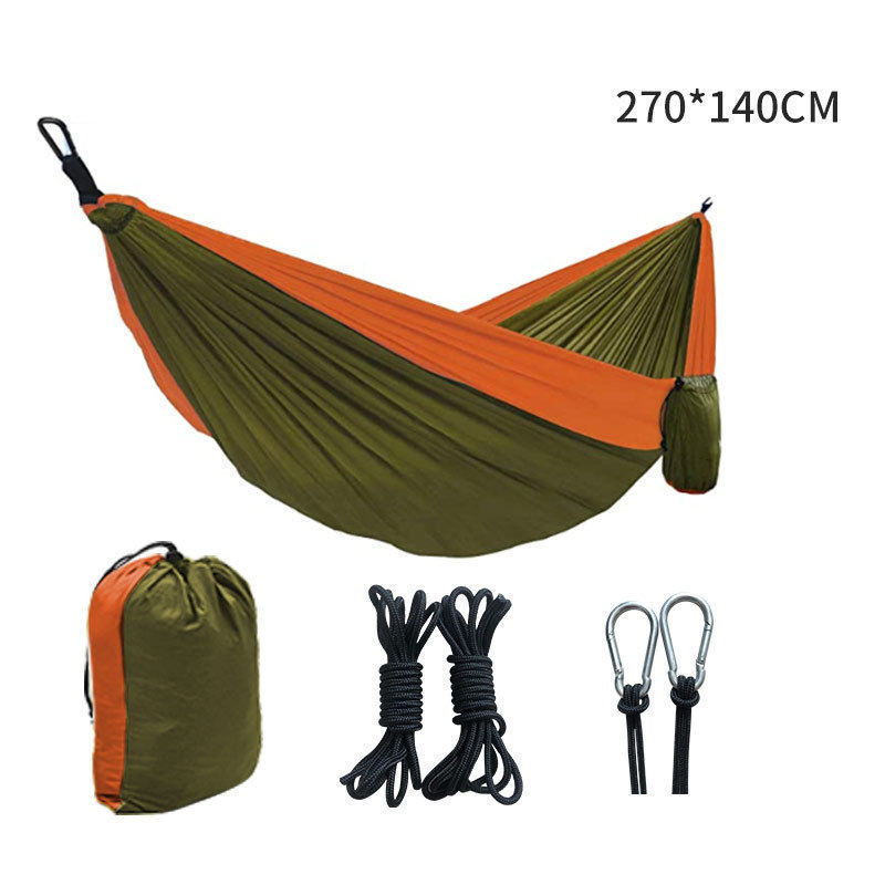 Trendy Nylon Camping Hammock Outdoor Hunting Survival Portable Garden Yard Patio Leisure Parachute Hammocks