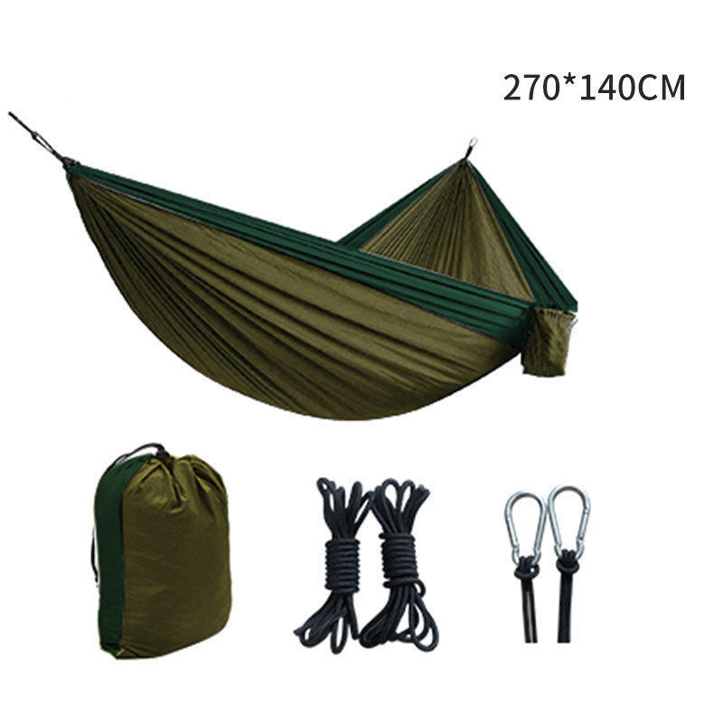 Trendy Nylon Camping Hammock Outdoor Hunting Survival Portable Garden Yard Patio Leisure Parachute Hammocks