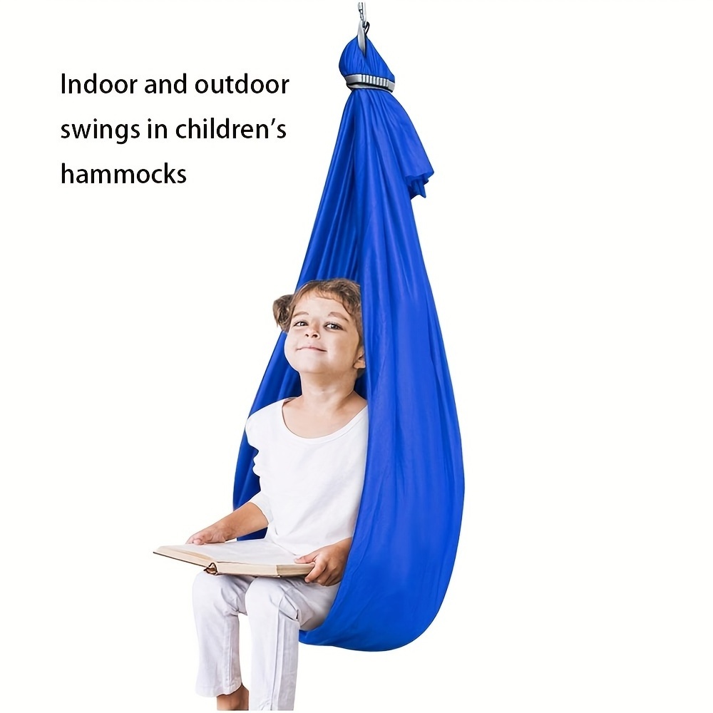 Children's Hammock Indoor Children's Swing Outdoor Hammock Hanging Chair Stretch Sensory Yoga Hammock