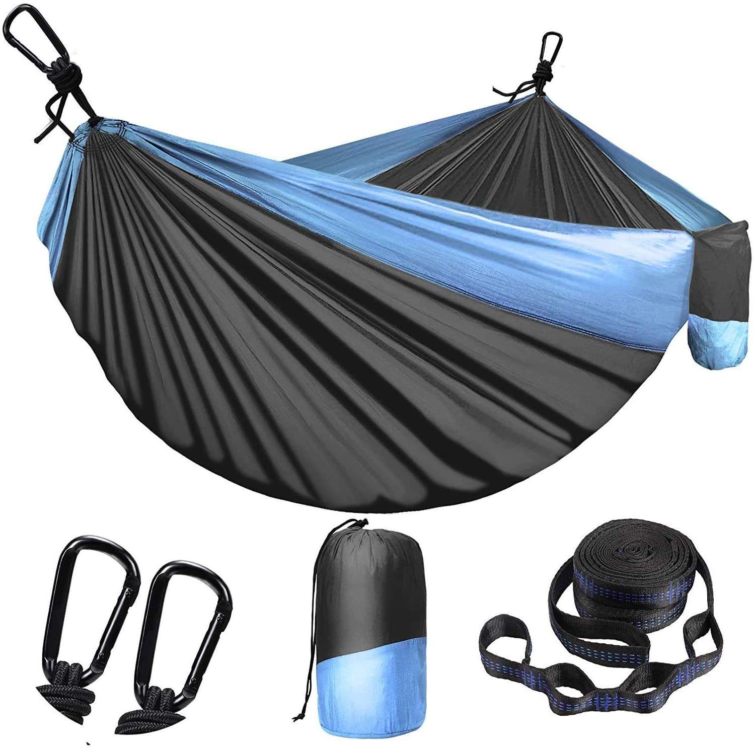 Camping Hammock with Straps - Heavy Duty Outdoor Portable Hammock 1 & 2 Two Person Double Hammock