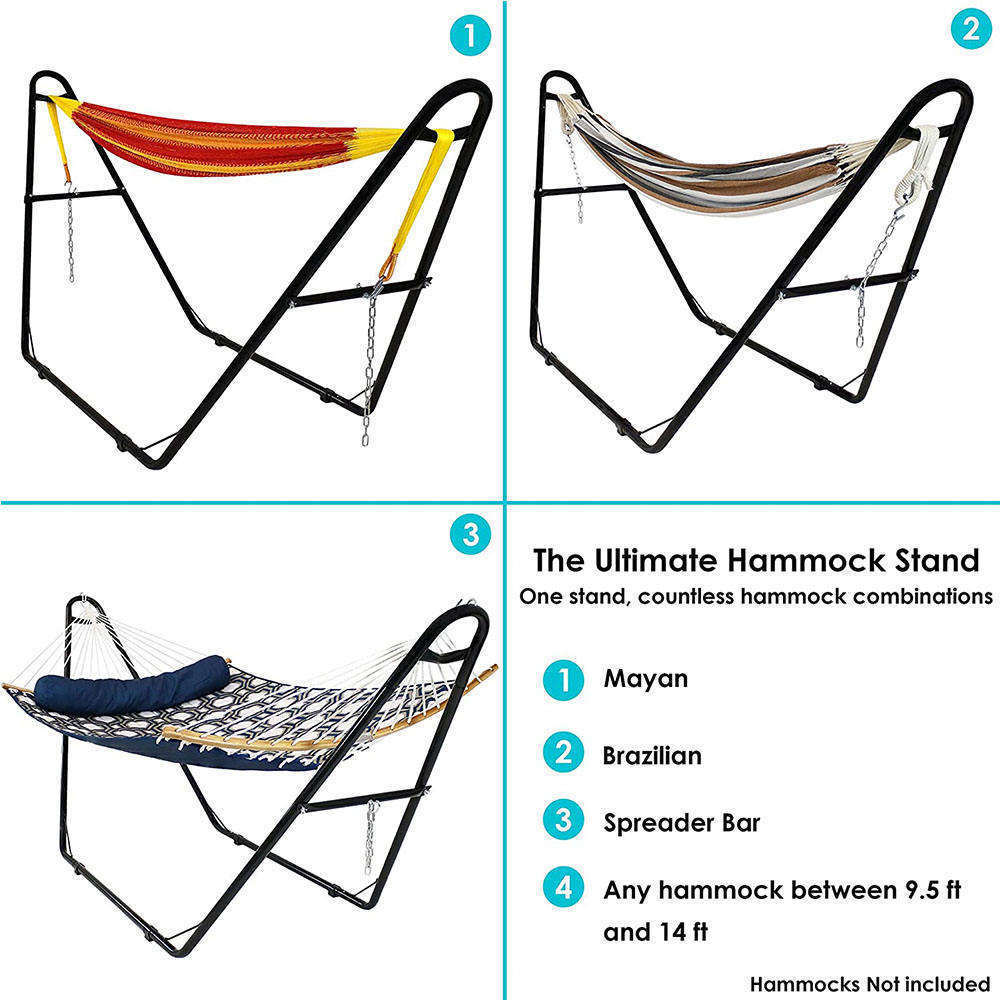 Classic Style High quality Hammock chair stand lawn chair stainless steel iron pipe hammock stand