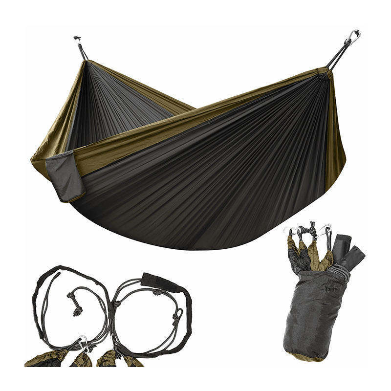 Outside Camping Nylon parachute Hammock bed Portable Double person swing hammock