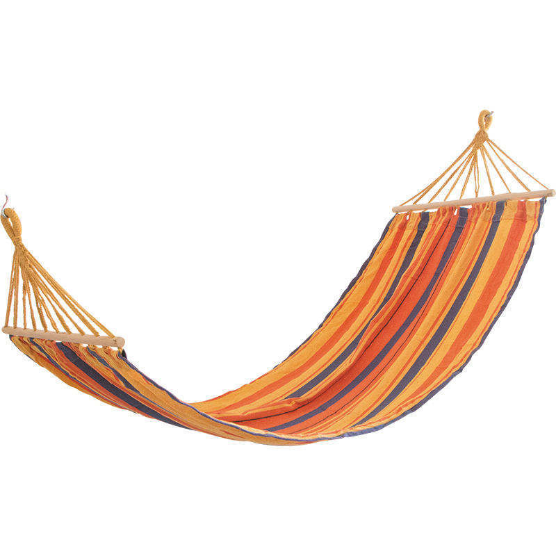 Outdoor Quilted Fabric Hammock with Spreader Bars, Outdoor Patio Backyard Poolside