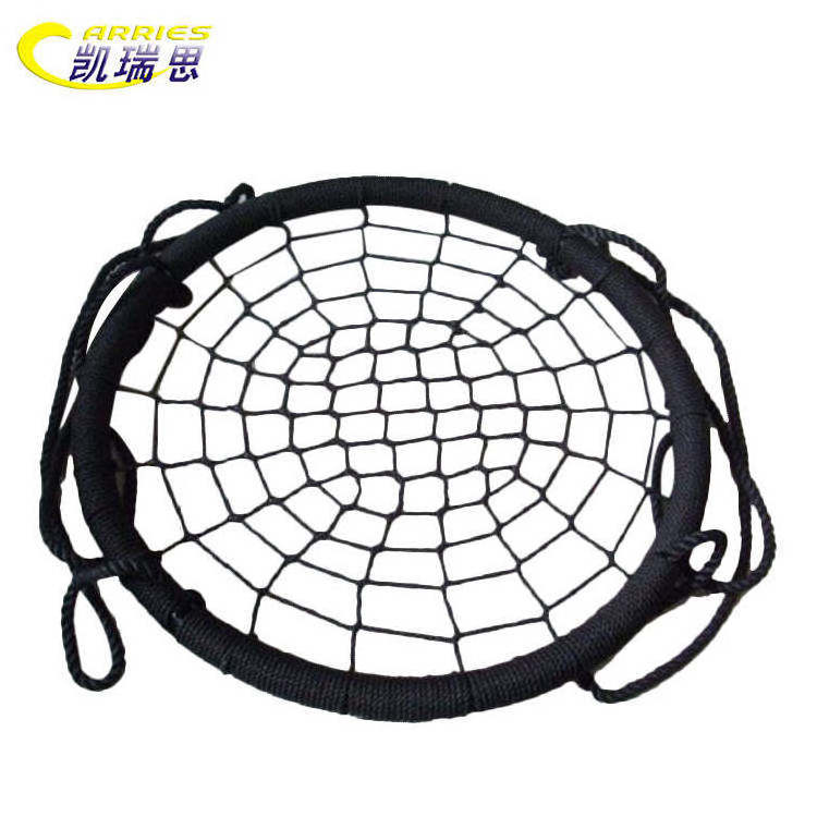 Patio Indoor/Outdoor Net Chair Round garden swing outdoor metal swing hammock Detachable amusement kids toys rope net swing