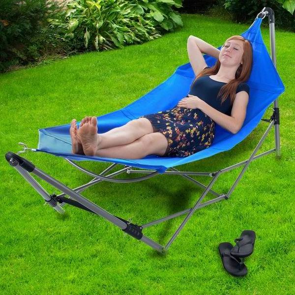 Supergroup outdoor easy hanging portable camping neck swing hammock chair