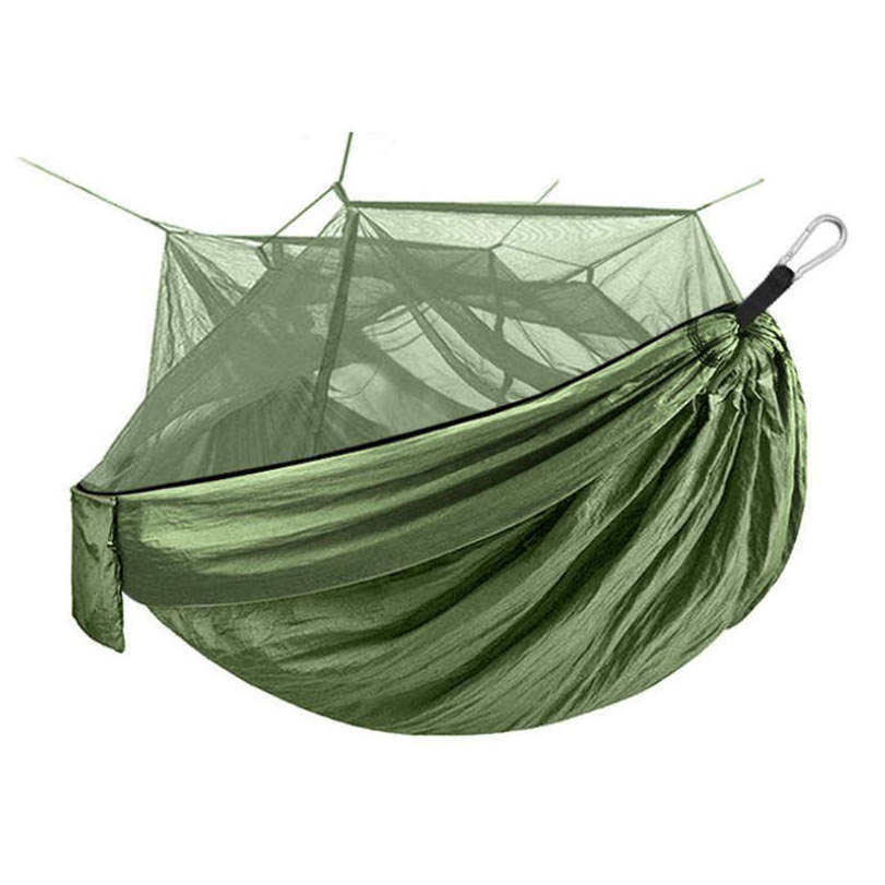 Good Quality Nylon Soft Hiking Hammock Loft Net Hammock Outdoors Hammock Hanging Kit