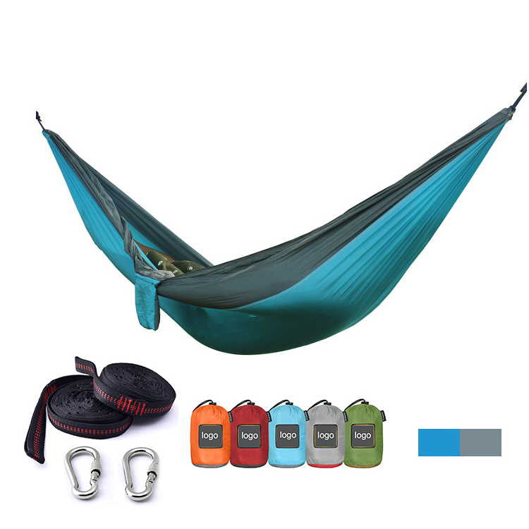 Durability Ultralight Eno Camping Hammocks With Tree Straps Travel Two Sizes Nylon Parachute Hammock