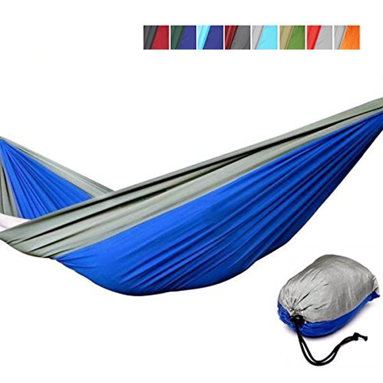 Hot Selling high quality recycle nylon hammock Double China Made Double Hanging rpet Hammock