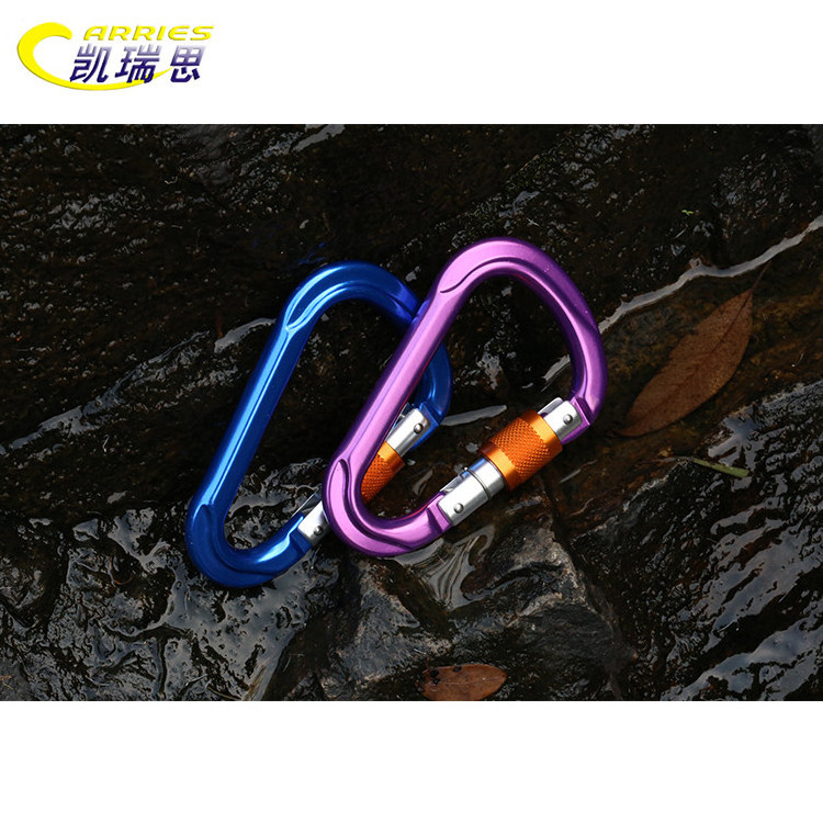 Wholesale colored ultralight stainless steel climbing carabiner