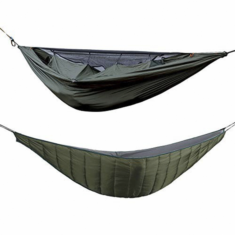 Winter Camping Hammocks Underquilt Portable Ultralight Outdoor 210T, 70D Nylon Outdoor Furniture Customization 200PCS Modern