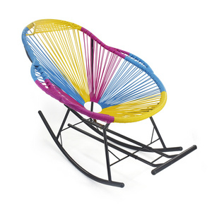 Outdoor Furniture Round Rattan  Patio Swing rocking chair  armrest leisure  rattan / wicker chairs