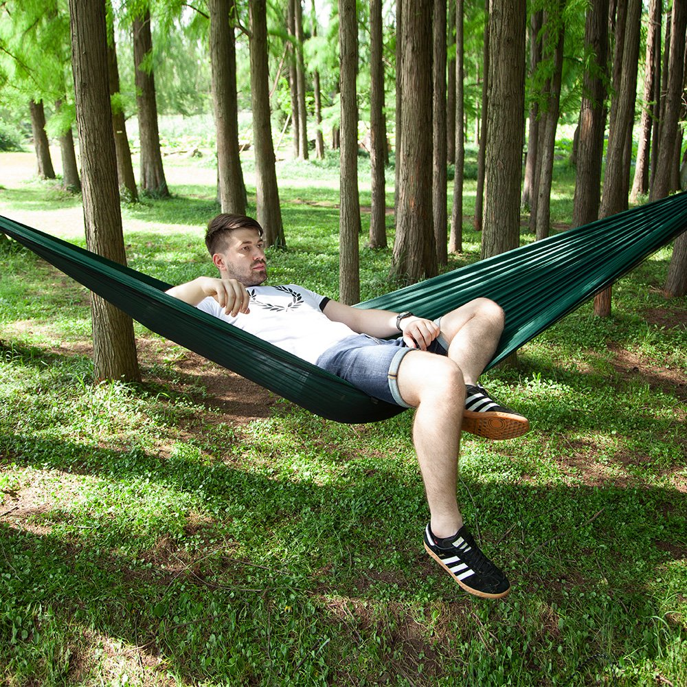 Camping Hammock with Mosquito Net Portable Double/Single Travel Hammock Insect Netting Nylon Hammock Swing