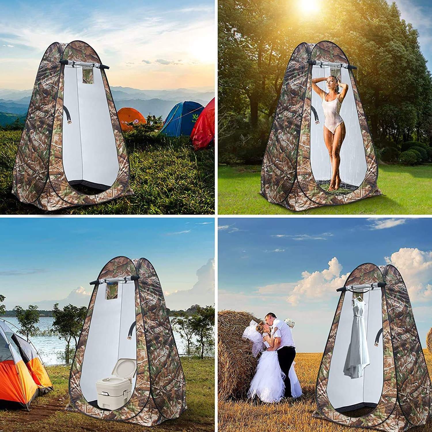 Wholesale Privacy Tent Pop Up Shower Changing Tent Portable Camping Privacy Shelters Room with Carrying Bag Pop Up Tent