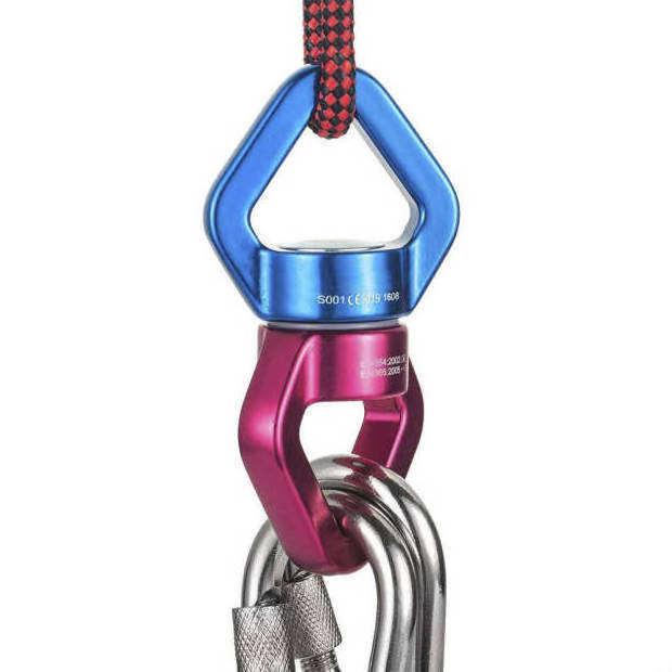 Rope Clambing Carabiners Swing Swivel 30 KN Safest Rotational Device Hanging Accessory for Web Tree Swing