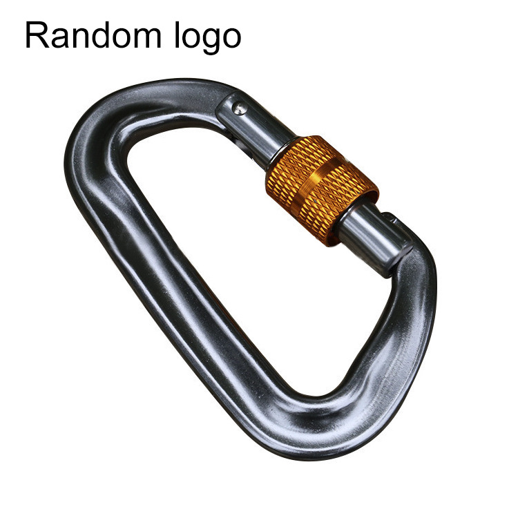 Oval Carabiner Square Wire Gate Lock Hooks Aluminium Carabiner