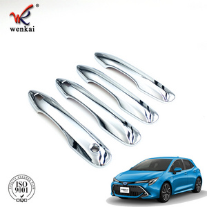 Side Door Handles Cover With Smart Key Holes Decor Trim For Toyota Corolla Sport Hatch Hatchback Auris 2019