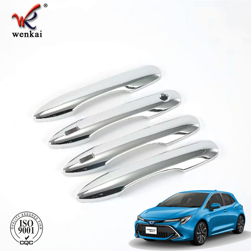 Side Door Handles Cover With Smart Key Holes Decor Trim For Toyota Corolla Sport Hatch Hatchback Auris 2019