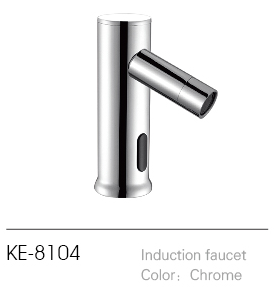 Chrome Polish Electronic Bathroom Auto Sensor Faucet