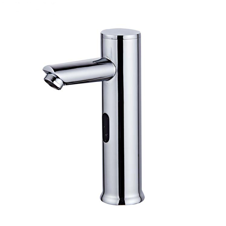 Chrome Polish Electronic Bathroom Auto Sensor Faucet