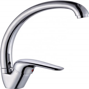 Kangrun Factory Directly Hot Sale Deck Mount Chrome Kitchen Tap Swan Neck Kitchen Faucet