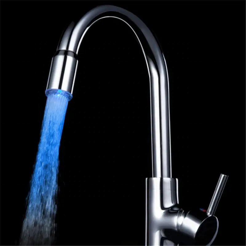 Led Kitchen Faucet Aerator Temperature LED Water Faucet Light Glow LED Tap Nozzle Changing Colorful Design Faucet for Sale