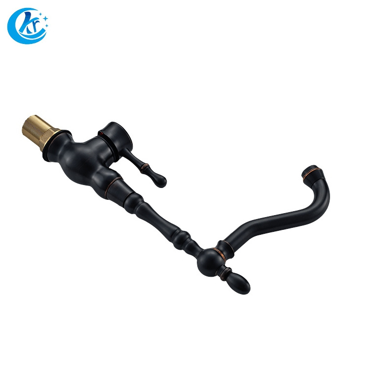 Oil rubbed bronze single handle classic design 3 way kitchen faucet