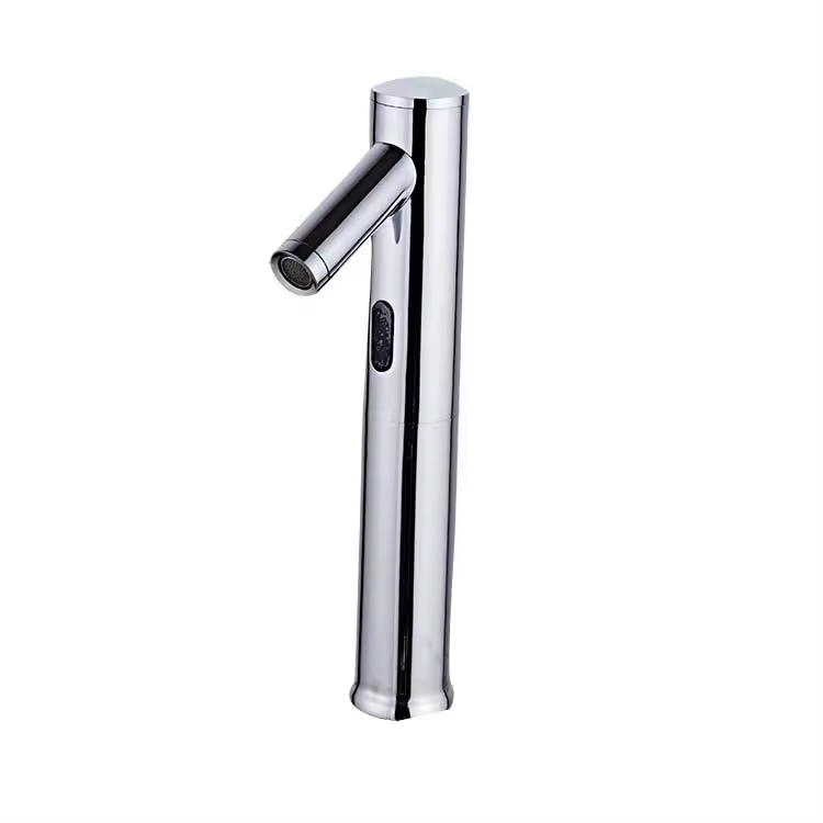 Kangrun hot sale Popular unique electric chrome finish factory price hand free wash basin public bathroom sensor faucets