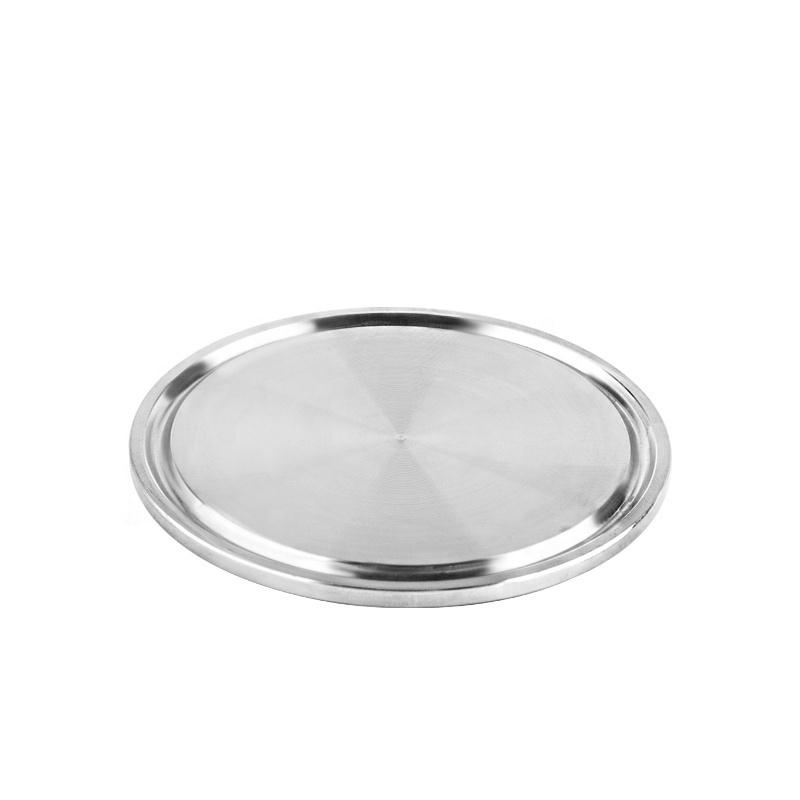 Stainless steel 304 316 sanitary grade blind plate Tri-clamp type mirror polished blind flange