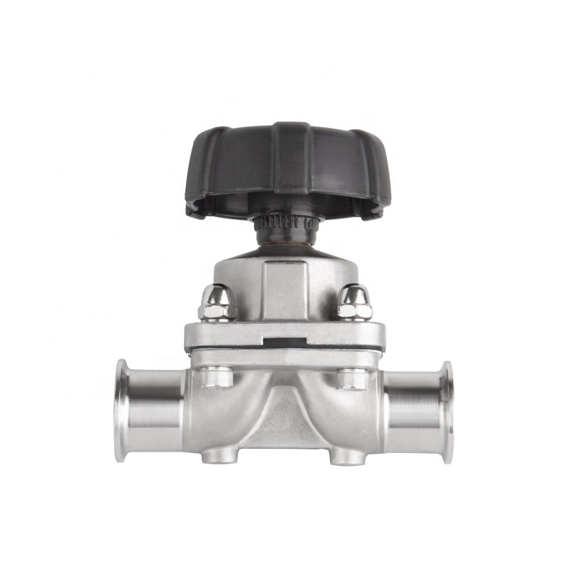 Keda Diaphragm valve Tri-clamp Single-double diaphragm stainless steel 316L valve manual quick-connect sanitary clamp