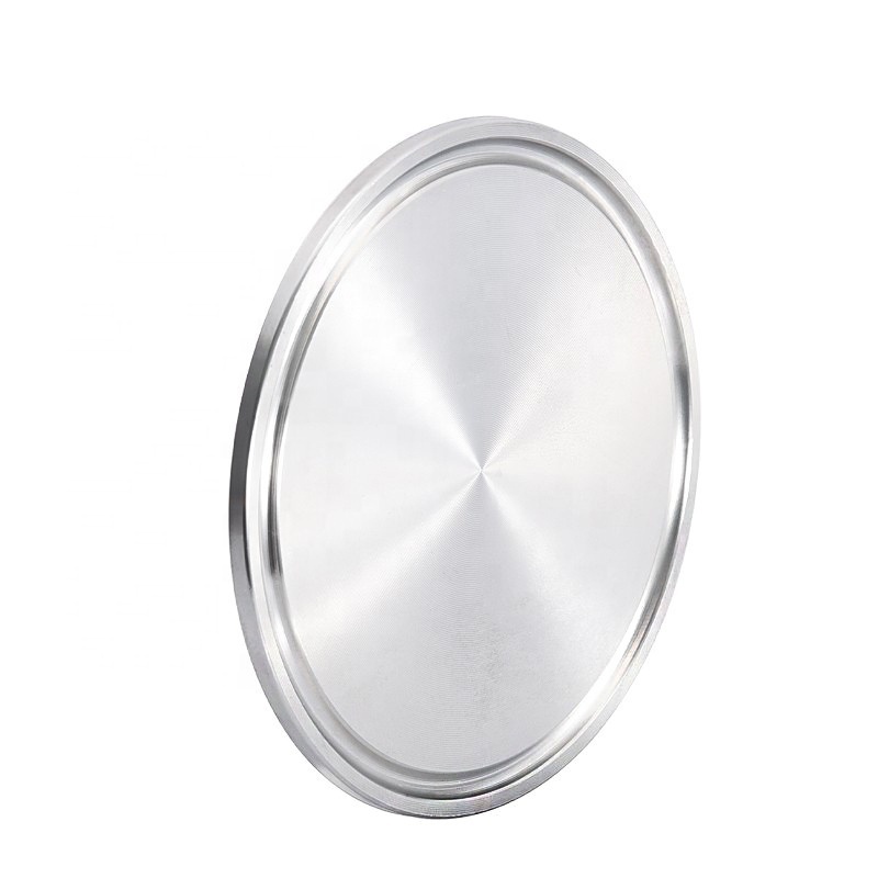 Stainless steel 304 316 sanitary grade blind plate Tri-clamp type mirror polished blind flange