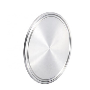 Stainless steel 304 316 sanitary grade blind plate Tri-clamp type mirror polished blind flange