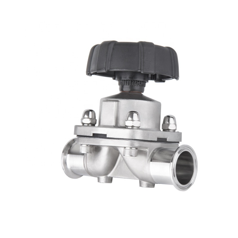 Keda Diaphragm valve Tri-clamp Single-double diaphragm stainless steel 316L valve manual quick-connect sanitary clamp