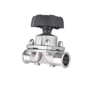 Keda Diaphragm valve Tri-clamp Single-double diaphragm stainless steel 316L valve manual quick-connect sanitary clamp