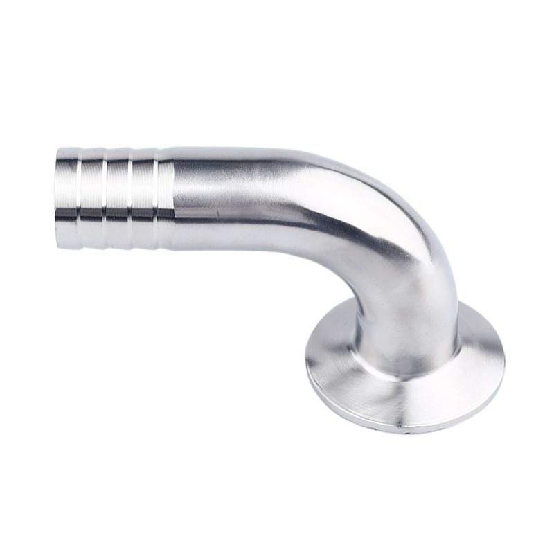 KQ wenzhou tri clamp Sanitary ss 304 316L stainless steel 1/16 pipe fitting hose barb elbow