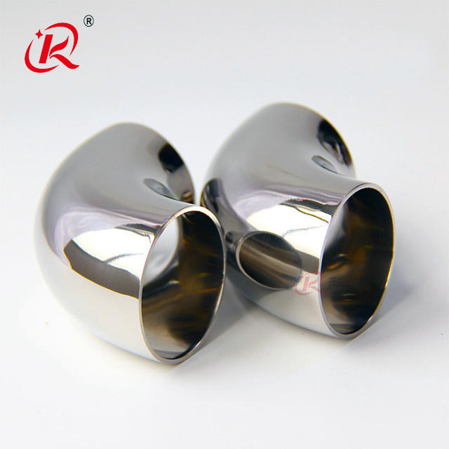 KQ Sanitary Stainless Steel 90 degrees 304 316L shaped seamless pipe fittings Welding stainless steel pipe fittings elbow