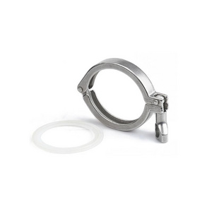 Sanitary grade quick fit clamp 304 stainless steel joint chuck clamp precision cast clamp pipe heavy-duty