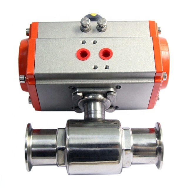 Hot selling Stainless Steel Pneumatic automatic food grade ball valve hidgh temp pex