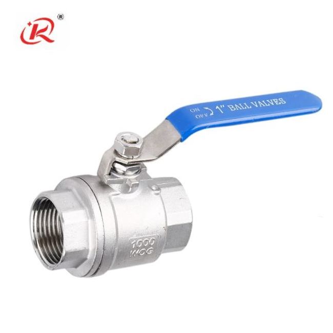 KQ food grade sanitary stainless steel 201 304 316 female thread end 2 piece dn100 ss ball valve