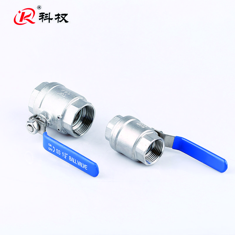 KQ food grade sanitary stainless steel 201 304 316 female thread end 2 piece dn100 ss ball valve