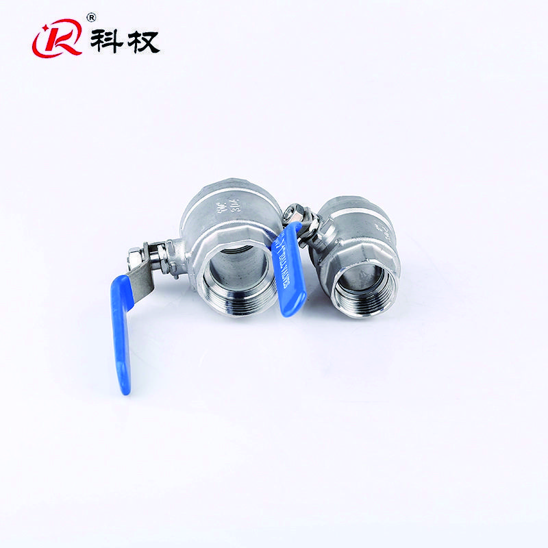 KQ food grade sanitary stainless steel 201 304 316 female thread end 2 piece dn100 ss ball valve