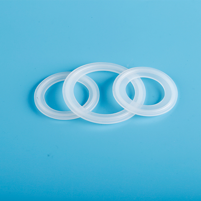 Food grade stainless steel silicone rubber sanitary grade circular sealing clamp flexible joint gasket wholesale manufacturer