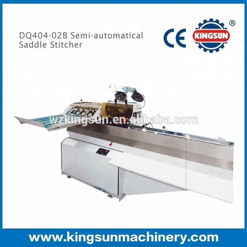 DQ404 model semi-automatic book saddle stitch binding machine