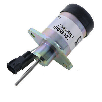 12V Fuel Solenoid Actuator Solenoid 1G939-60010 For Kubota D1503 V2203 Engine