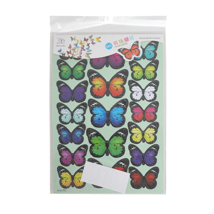 Wholesale vinyl 3D decorative butterfly Wall Stickers for home decoration