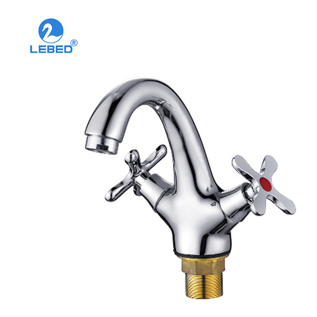 Much discount sanitary ware water saving widespread bathroom double handle basin faucets