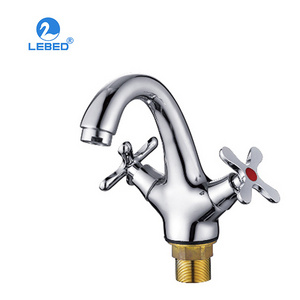 Much discount sanitary ware water saving widespread bathroom double handle basin faucets